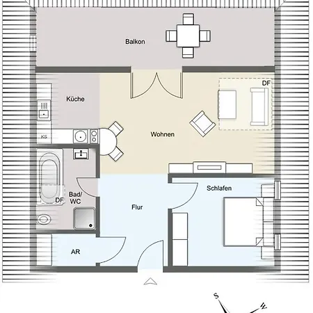 Schoene Mit Badewanne, Geschuetzter Dachterrasse Und Wlan * Heringsdorf (Usedom)